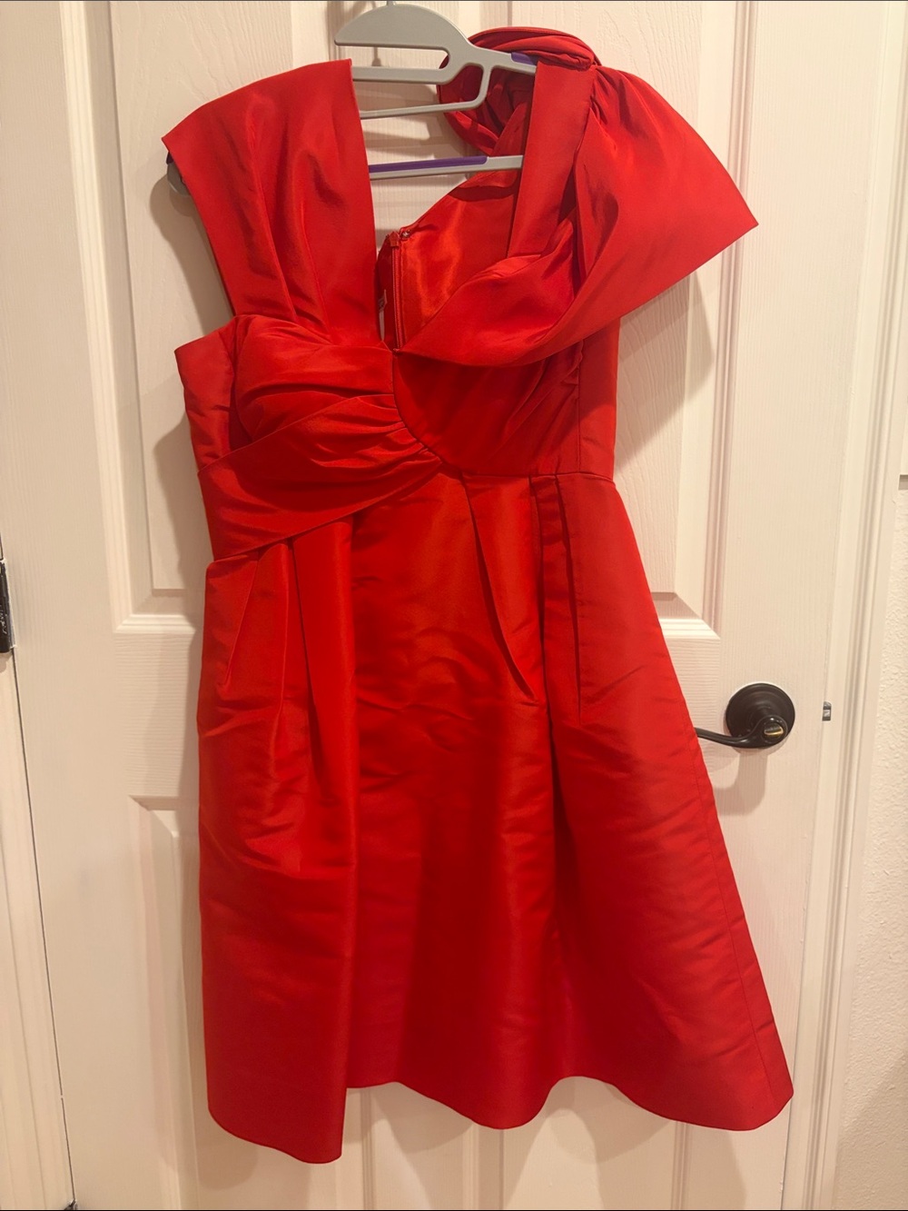 Oscar de la Renta red dress